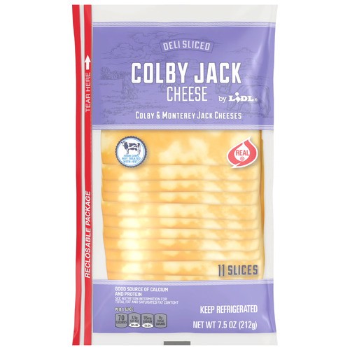 slide 1 of 1, deli sliced Colby Jack cheese, 7.5 oz