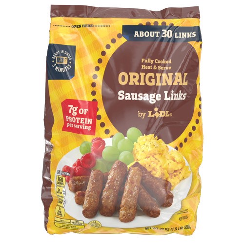 slide 1 of 1, frozen sausage links, original, 24 oz