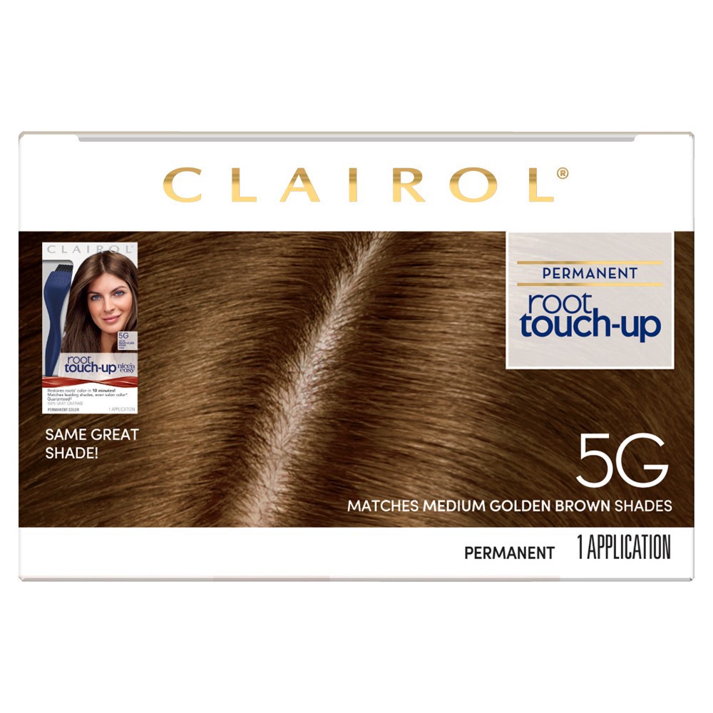 slide 7 of 7, Nice 'n Easy Clairol Root Touch-Up Permanent Hair Color - 5G Medium Golden Brown - 1 kit, 1 ct