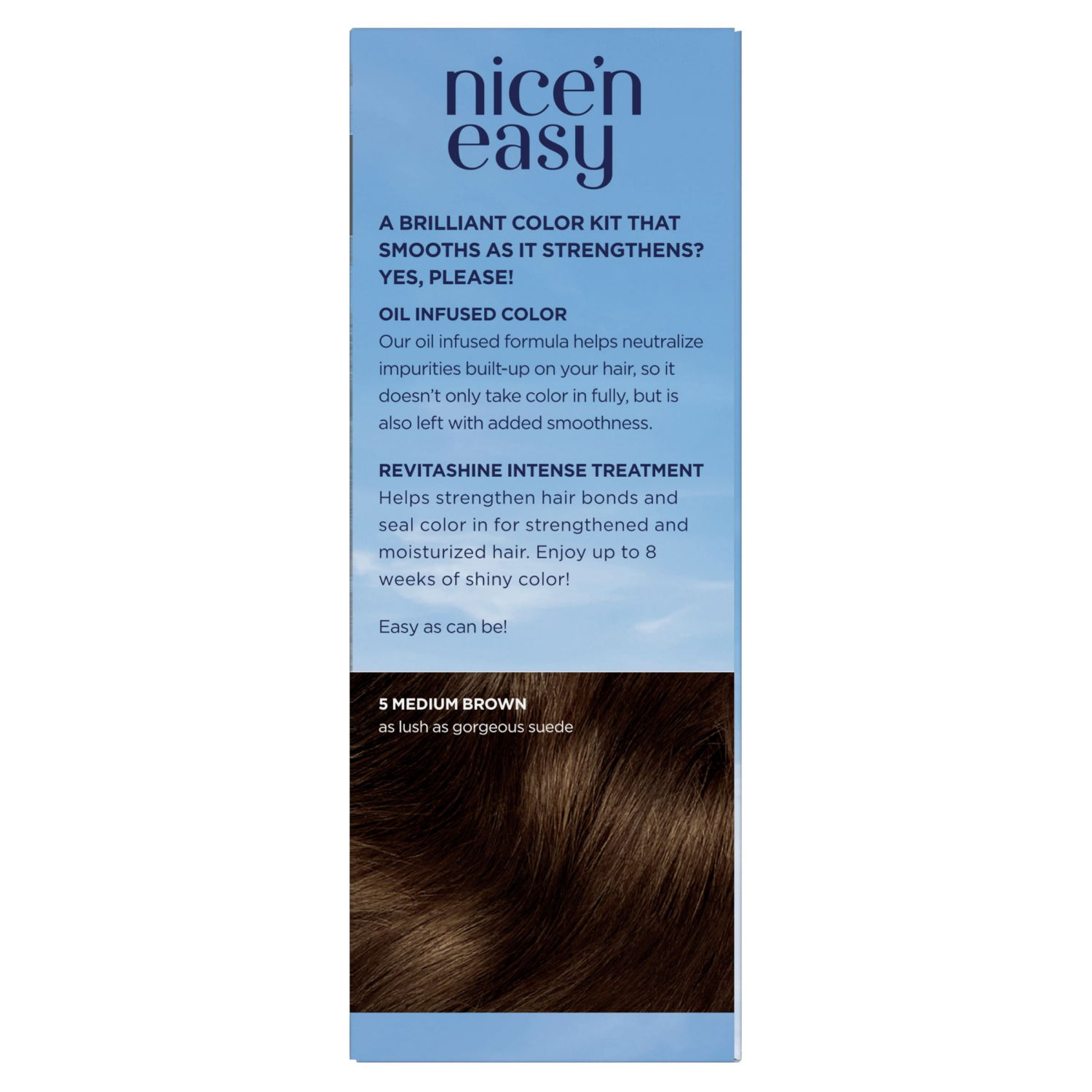 slide 4 of 8, Nice’n Easy Clairol Nice 'N Easy 5 Medium Brown, 1 ct