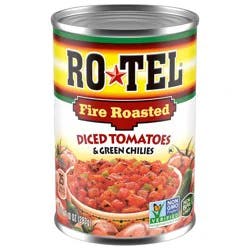 Rotel ROTEL Fire Roasted Diced Tomatoes and Green Chilies, 10 oz.