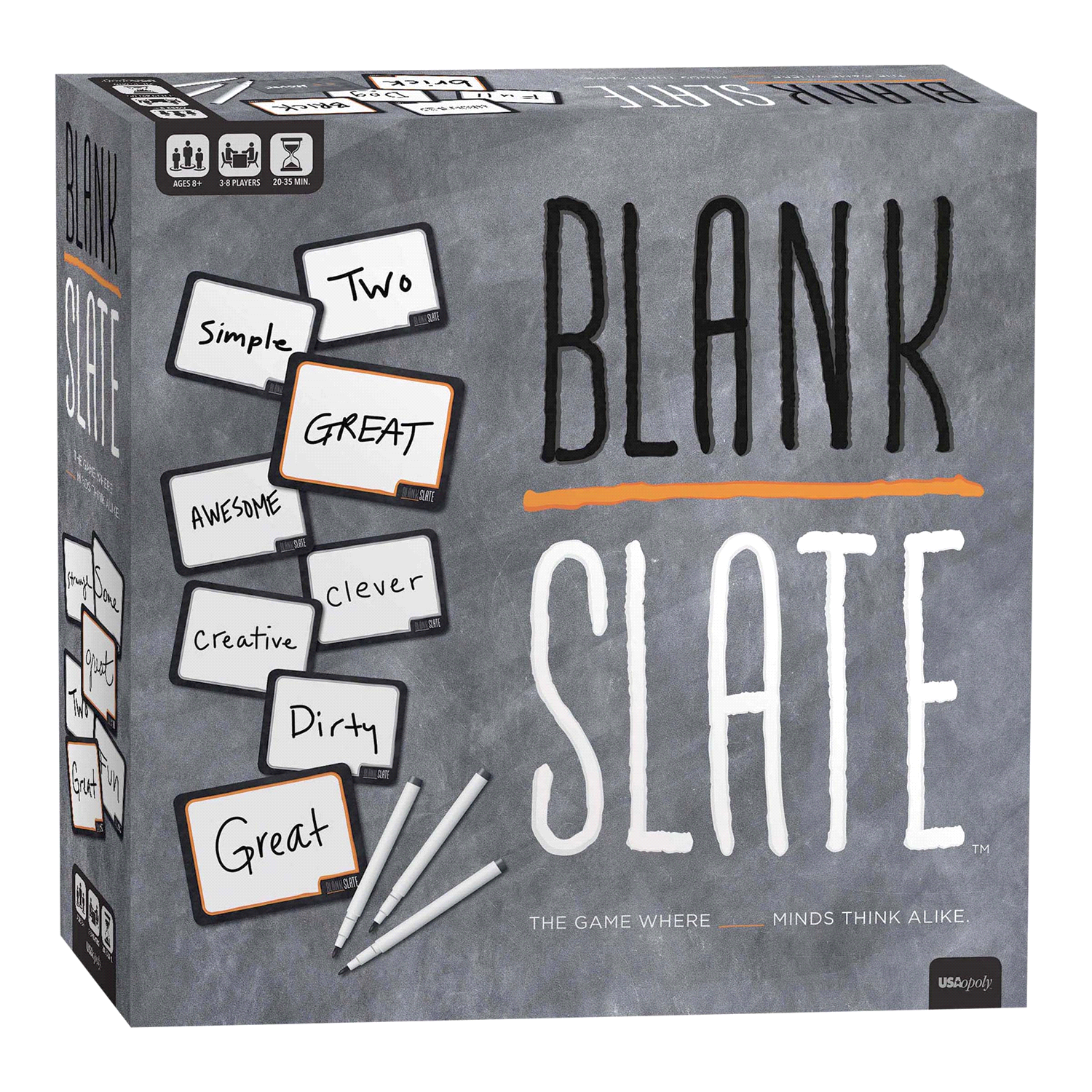slide 1 of 2, Blank Slate USAopoly Ages 8+ Years 3-8 Players Game 1 ea, 1 ct