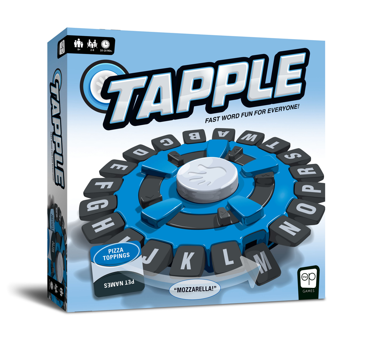 slide 2 of 4, The Op Games TAPPLE Word Game | Fast-Paced Family Board Game | Choose a Category & Race Against the Timer to be the Last Player | Learning Game Great for All Ages, 1 ct