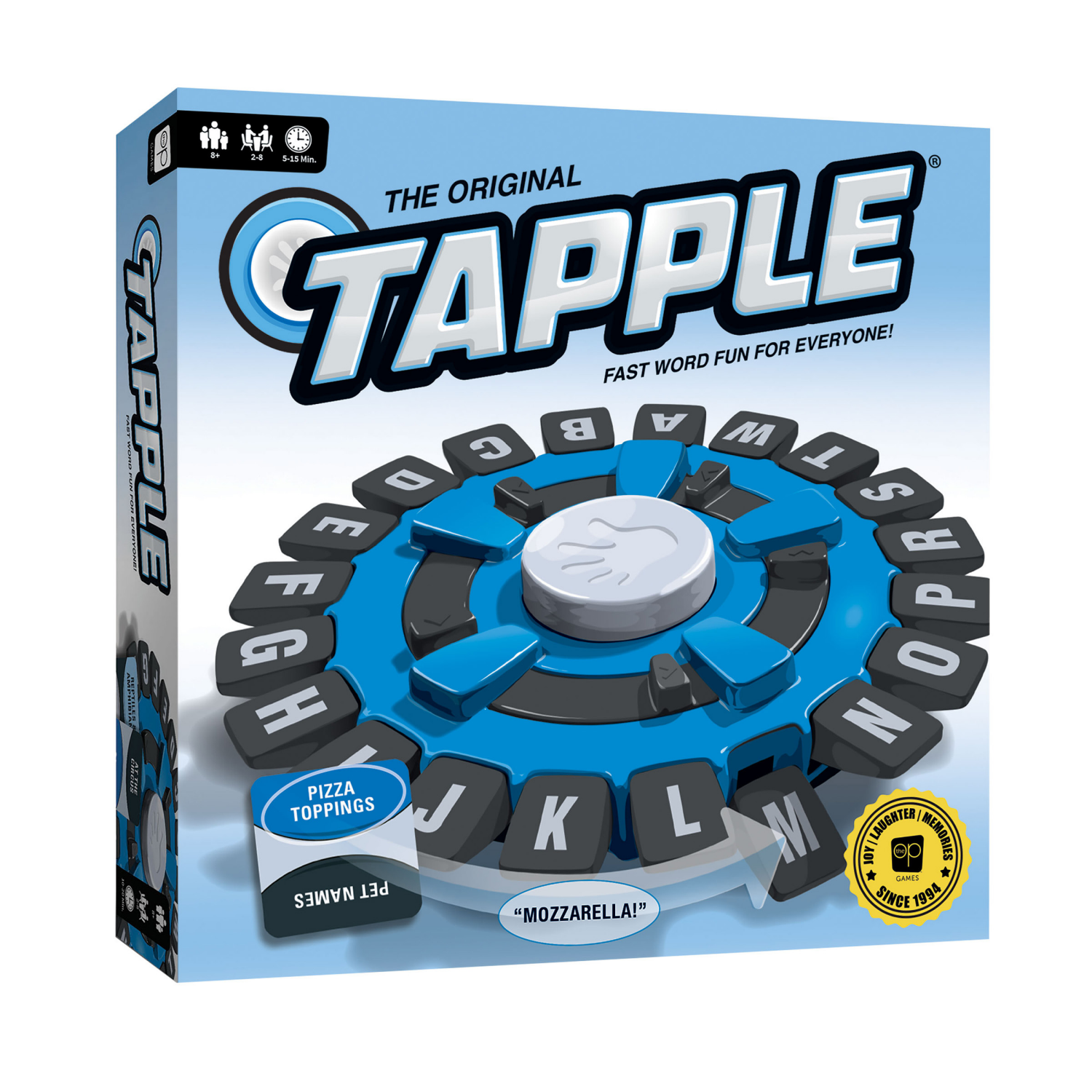 slide 1 of 4, The Op Games TAPPLE Word Game | Fast-Paced Family Board Game | Choose a Category & Race Against the Timer to be the Last Player | Learning Game Great for All Ages, 1 ct