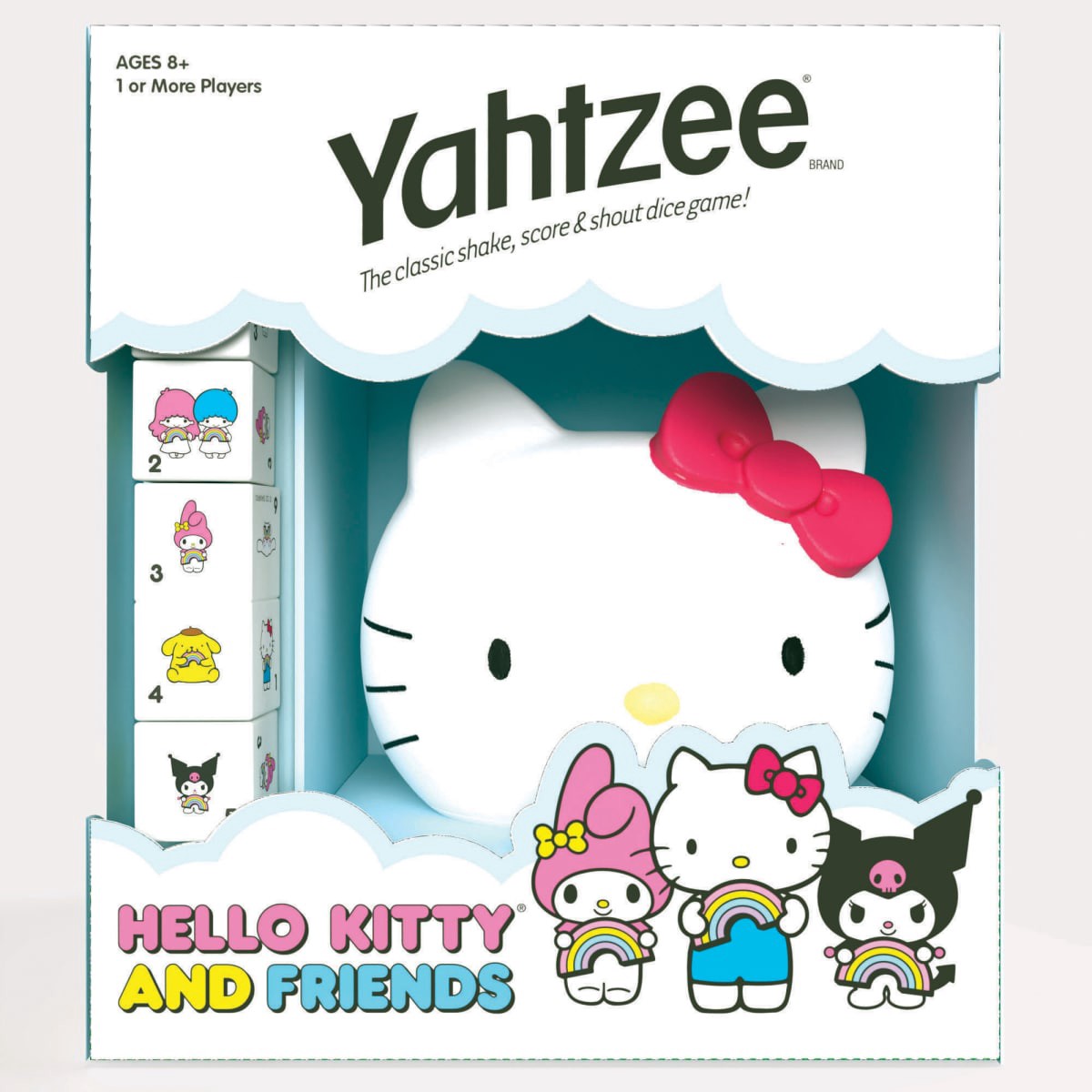 slide 1 of 17, YAHTZEE: Hello Kitty and Friends | Collectible Head Dice Cup | Classic Family Dice Game | Officially Licensed Sanrio Game & Merchandise, 1 ct