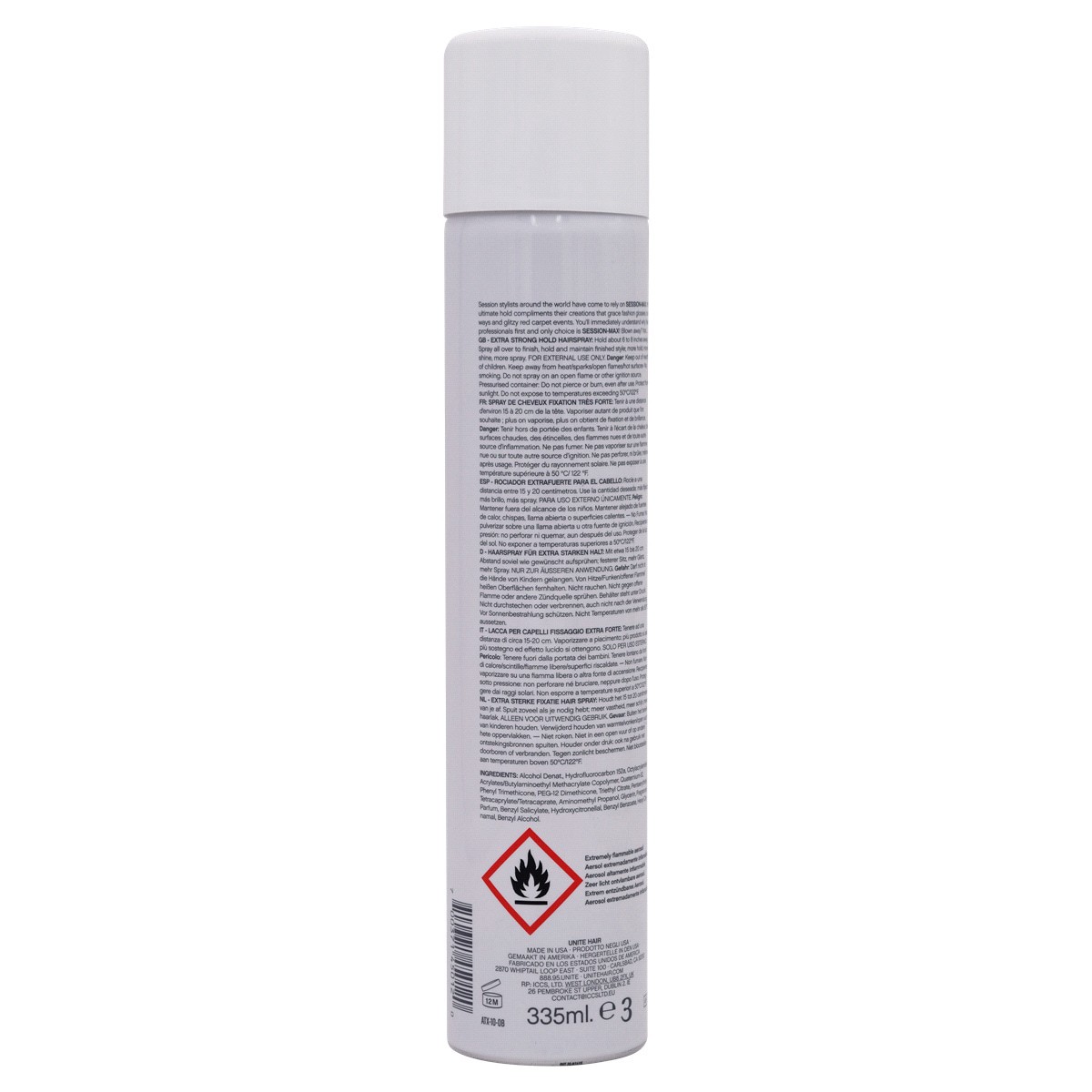 slide 2 of 2, Unite Session-Max Extra Strong Spray, 10 oz