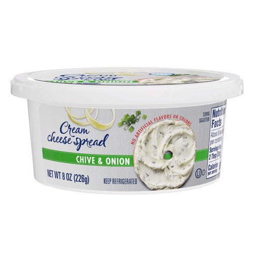 slide 1 of 1, cream cheese spread, chive and onion , 8 oz