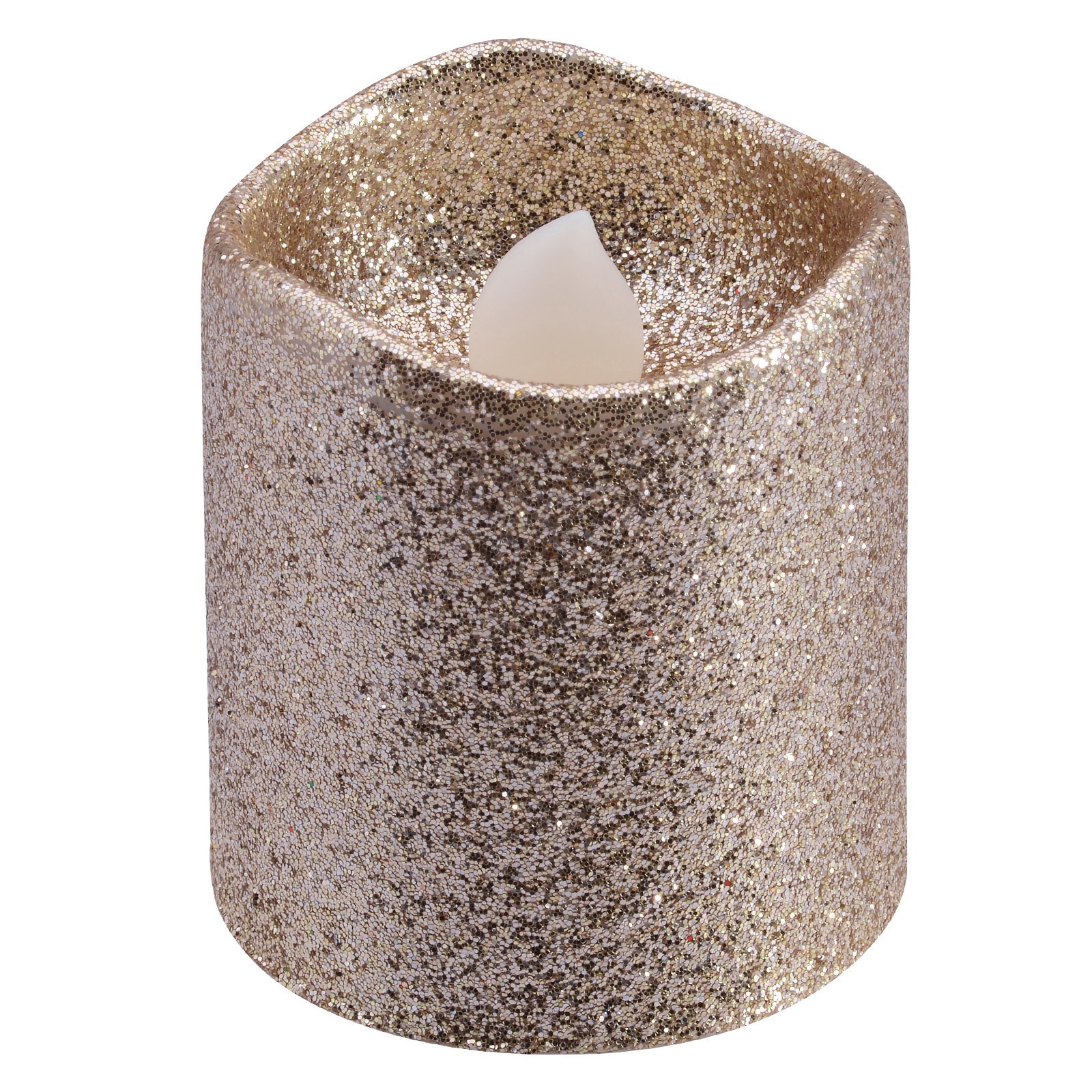 slide 2 of 8, Champagne Glitter Led Votive Candles By Ashland 12ct., 12 ct