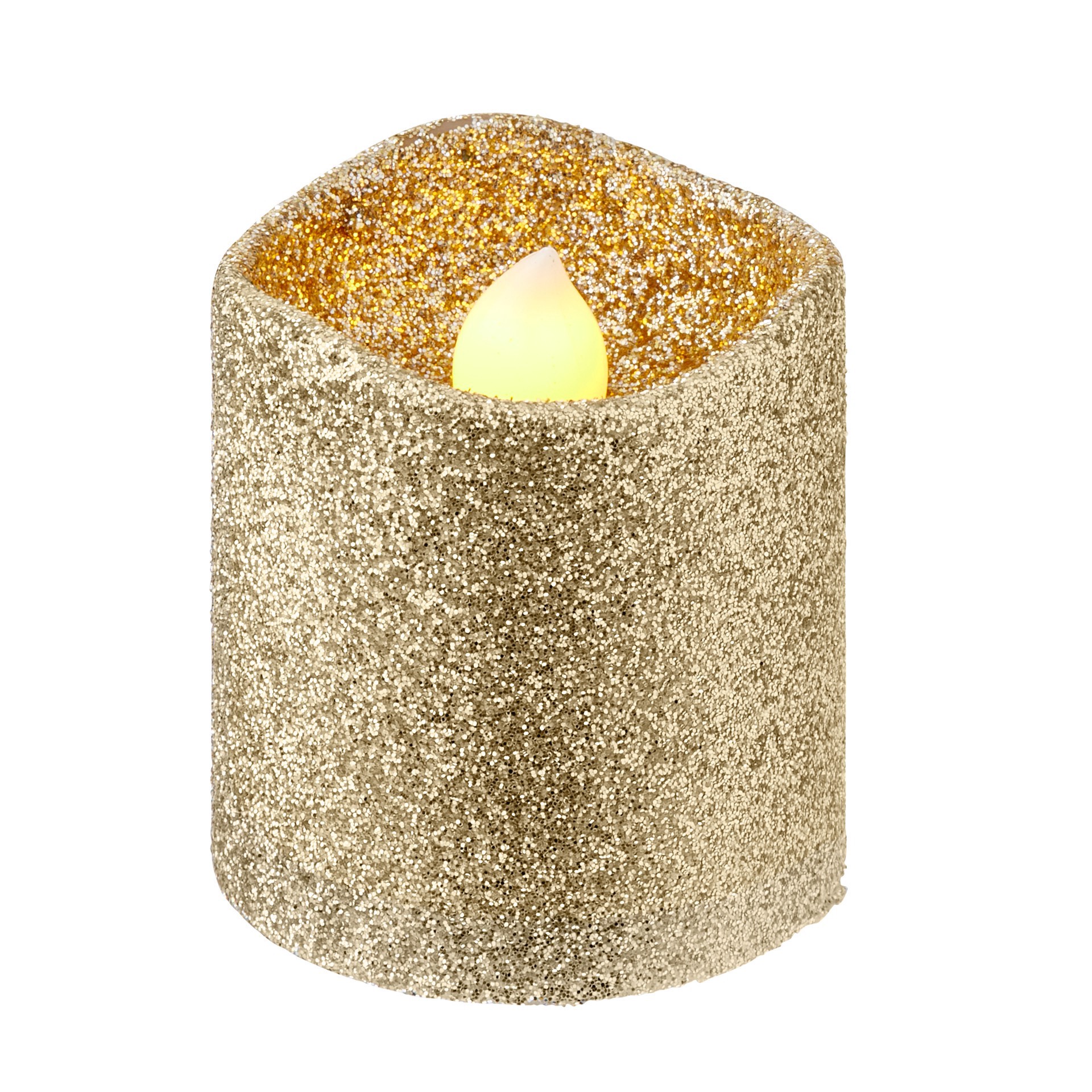 slide 5 of 8, Champagne Glitter Led Votive Candles By Ashland 12ct., 12 ct