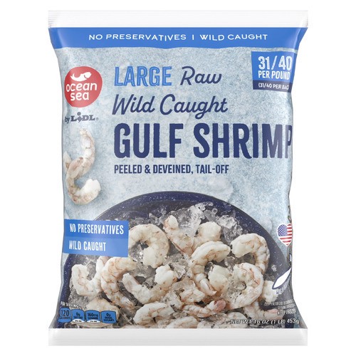 slide 1 of 1, wild caught gulf shrimp, large, 16 oz