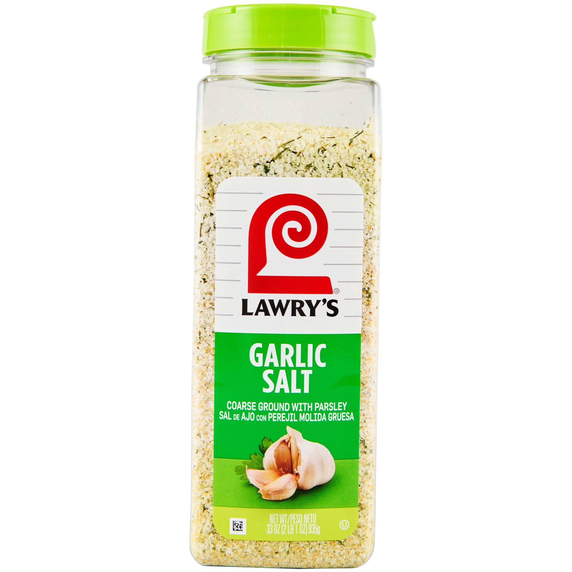 slide 1 of 9, Lawry's Coarse Ground Garlic Salt With Parsley, 33 oz, 33 oz