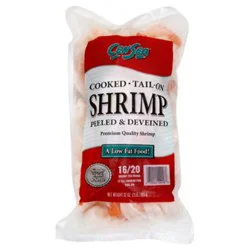 Shrimp Cooked 16-20 Ct T-On Frozen - 32 Oz