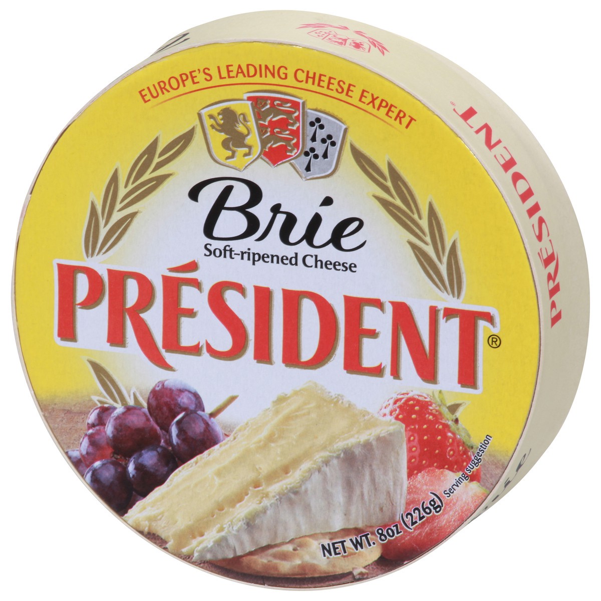 slide 6 of 9, President Soft-Ripened Brie Cheese 8 oz, 8 oz