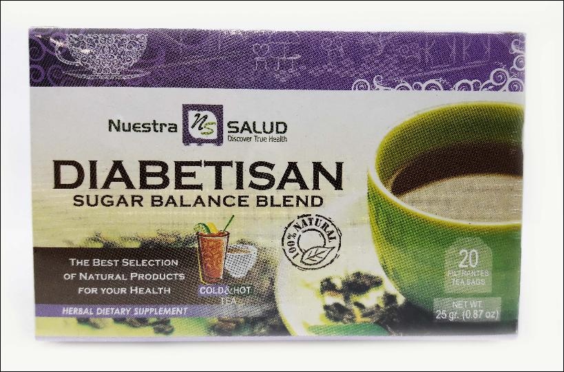 slide 1 of 1, Nuestra Salud N/Sld Sgr Blnce Blnd Bx Tea, 0.87 oz