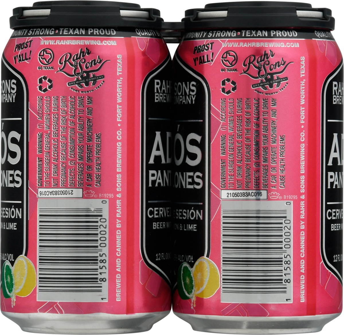 slide 6 of 9, Rahr & Sons Brewing Company Adios Pantalones Beer - 6pk/12 fl oz Cans, 72 oz