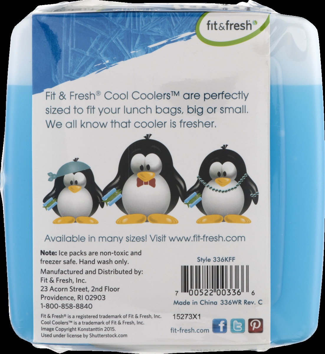 slide 9 of 9, Fit & Fresh Cool Coolers Reusable Ice Packs, 4 ct