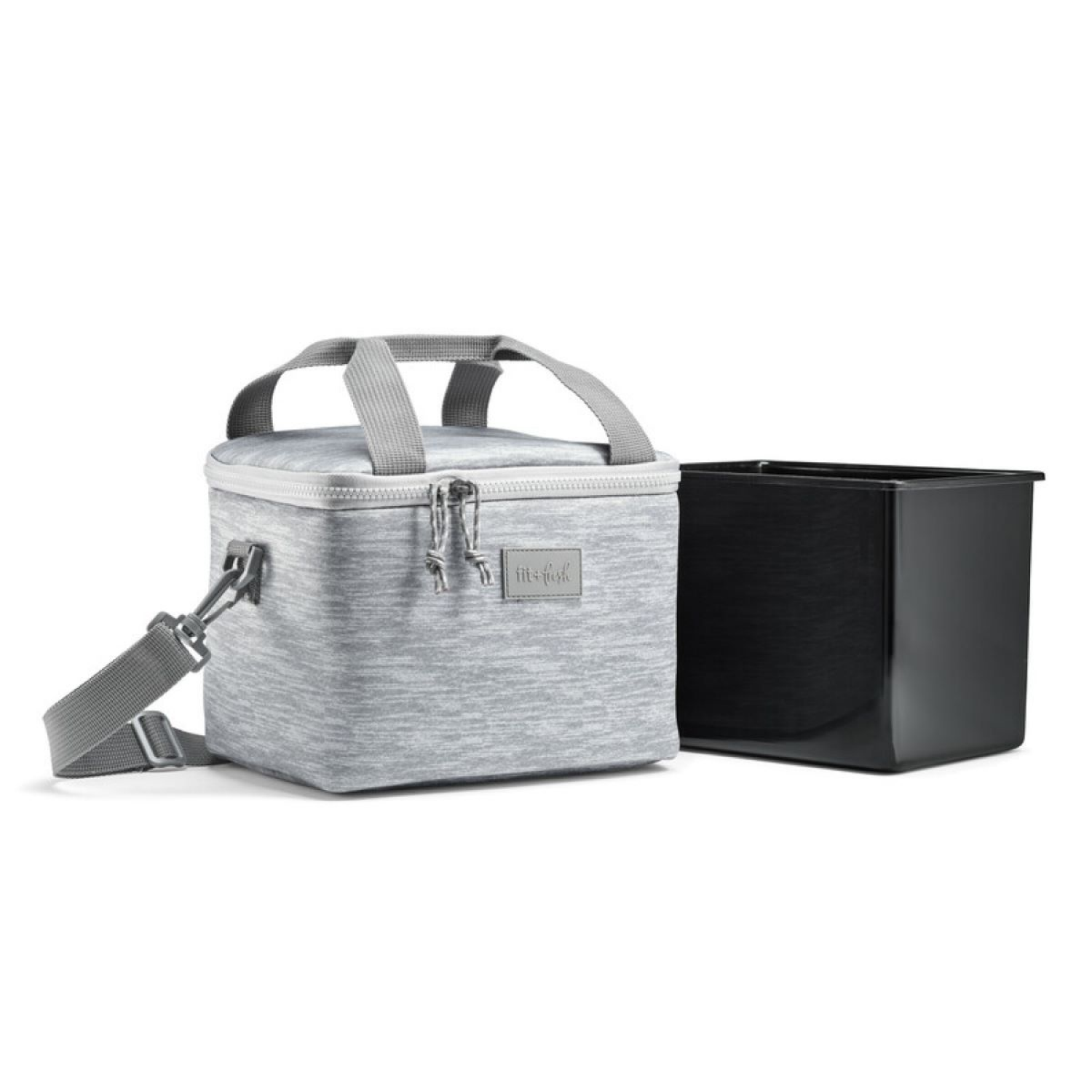 slide 1 of 1, FIT N FRESH Fit & Fresh Kai Machine Washable Cooler with Insert-Charcoal Heather, 1 ct