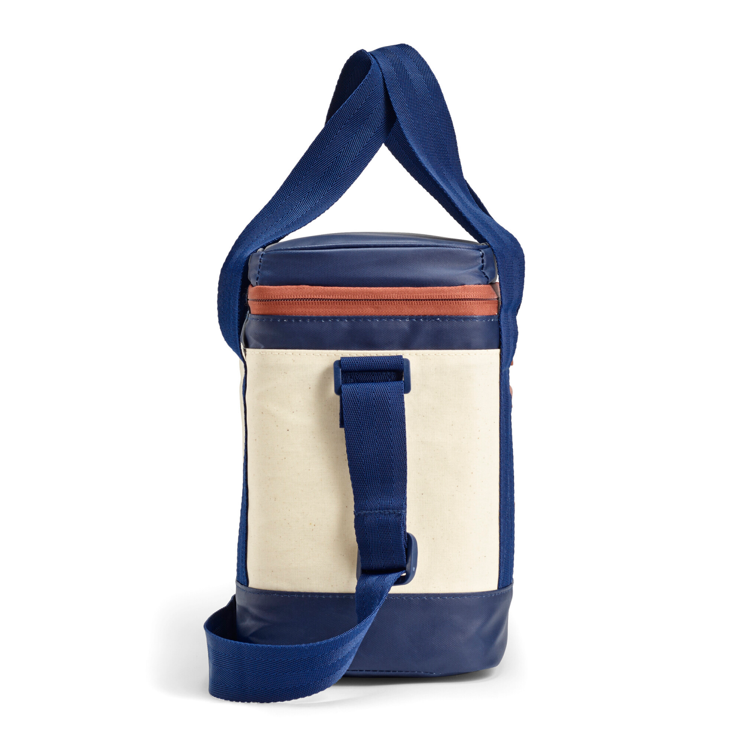 slide 3 of 5, Fit & Fresh Fit & Fresh Benson 12 Can Cooler, Coated Canvas & Navy, 12 ct