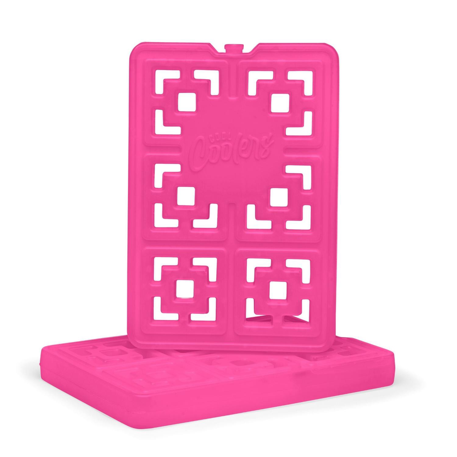 slide 1 of 1, FIT N FRESH Fit + Fresh Town Square Xl Ice 2 Pack - Hot Pink, 2 ct