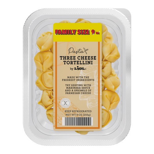 slide 1 of 1, three cheese tortellini family size, 20 oz