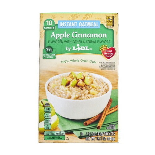 slide 1 of 1, instant oatmeal, apple cinnamon, 10 ct; 1.51 oz