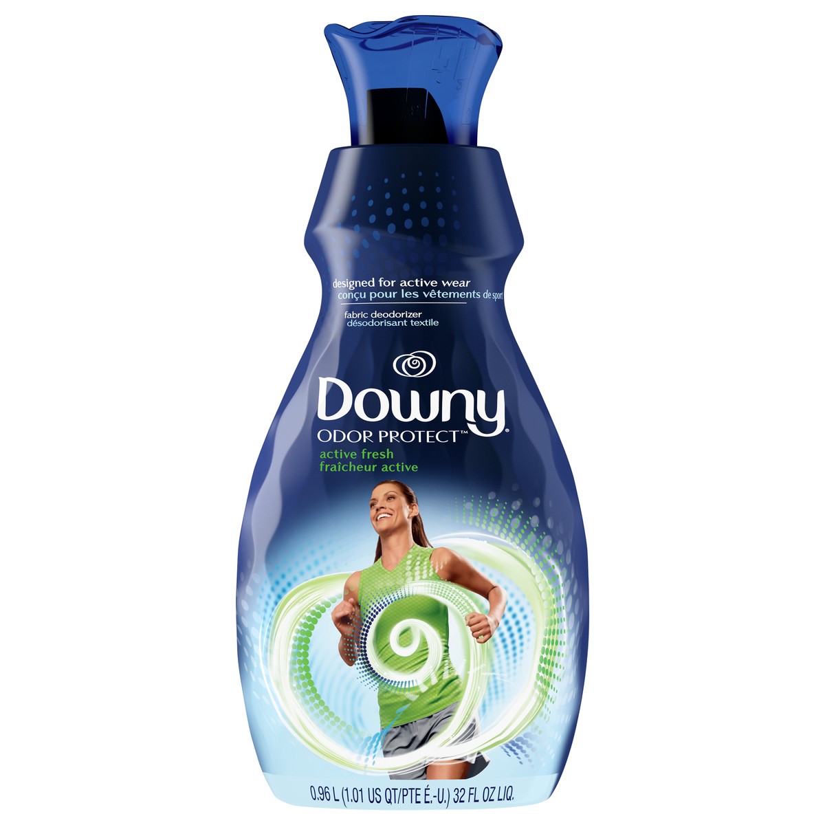 slide 4 of 8, Downy Odor Protect Fabric Deodorizer and Fabric Conditioner, Active Fresh, 32 fl oz, 1.01 qt