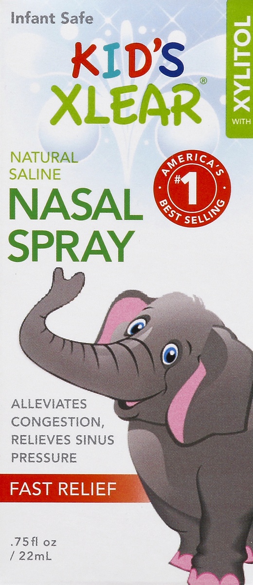 slide 4 of 4, Xlear Kid's Saline Nasal Spray With Xylitol, 0.75 fl oz