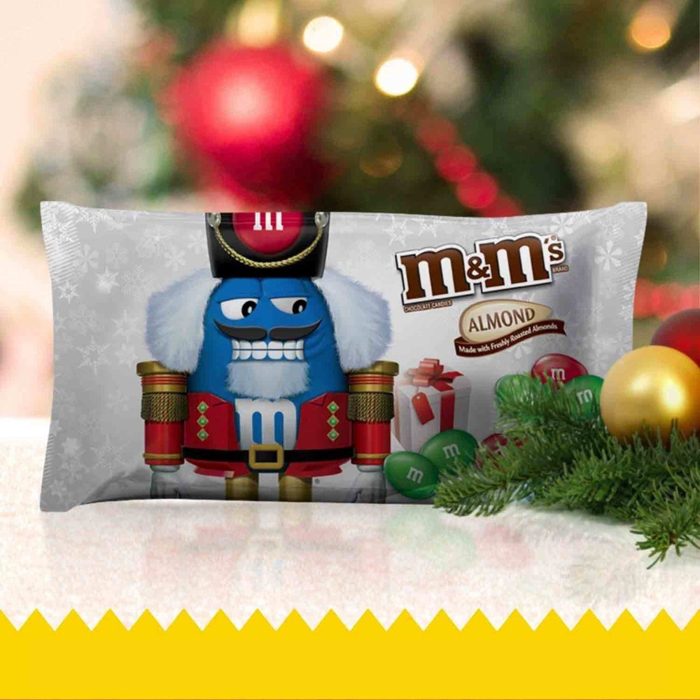 slide 5 of 5, M&M's Holiday Almond Chocolate Candy Bag, 9.2 oz