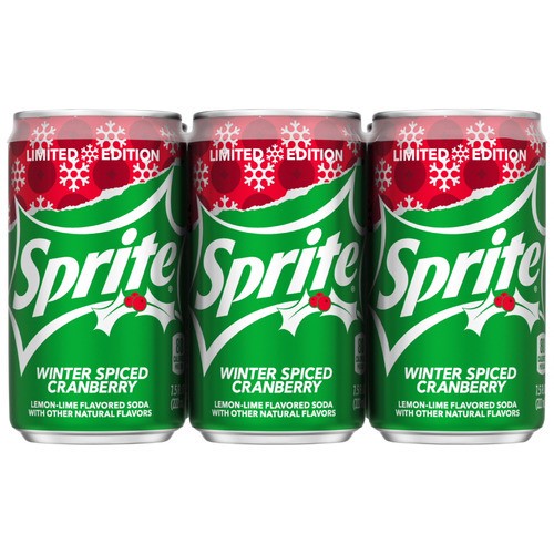 slide 1 of 1, Sprite® winter spiced cranberry, 6 ct; 7.5 fl oz