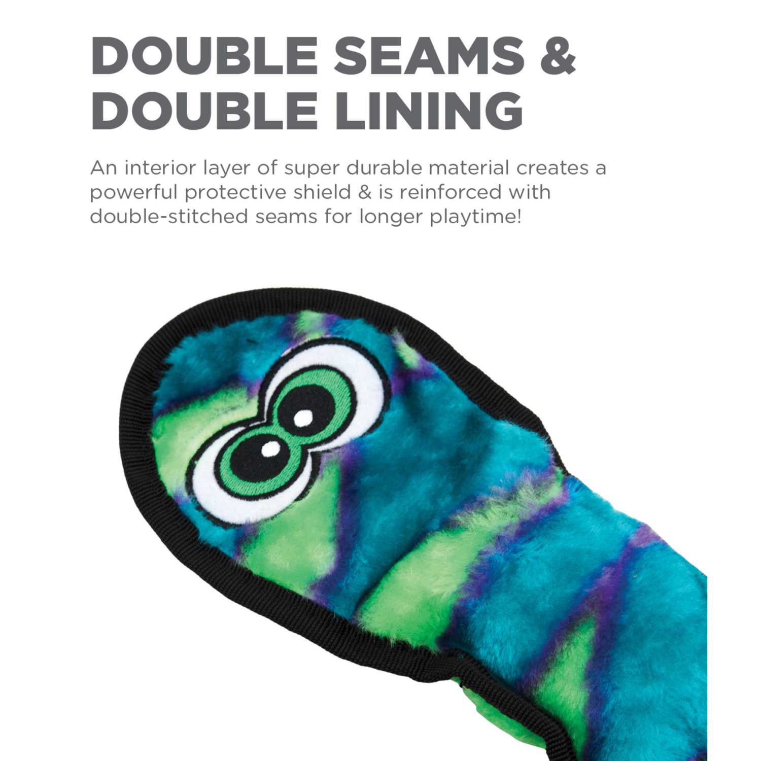 slide 4 of 6, Outward Hound Invincibles Snake Blu Xl, 1 ct