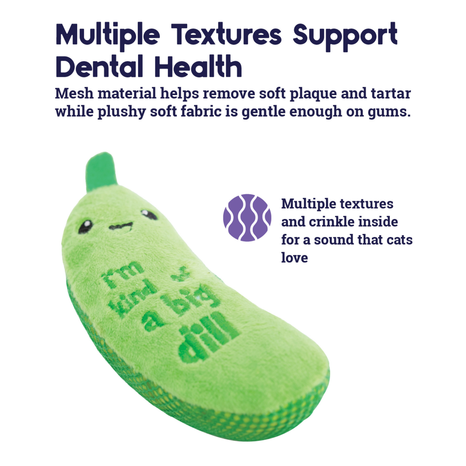 slide 2 of 5, Petstages Catstages Crunchy Catnip Pickle Cat Toy, 1 ct