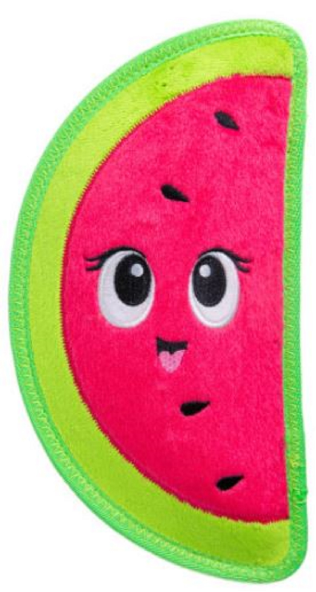 slide 1 of 1, Outward Hound Tough Skinz Durable Squeaky Dog Toy with Two Tough Layers, Watermelon, Red, Medium, MED