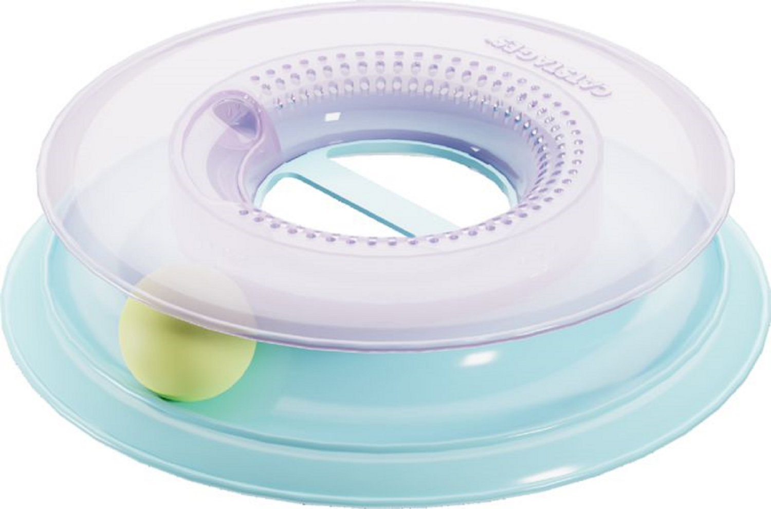 slide 1 of 1, PETSTAGES Catstages Race N' Chase Cat Track Toy with Ball and Catnip Toy, Multicolored, 1 ct