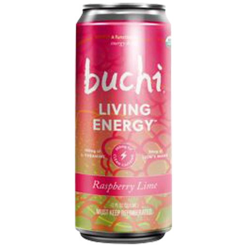 slide 1 of 1, Buchi® raspberry lime energy drink, 12 oz