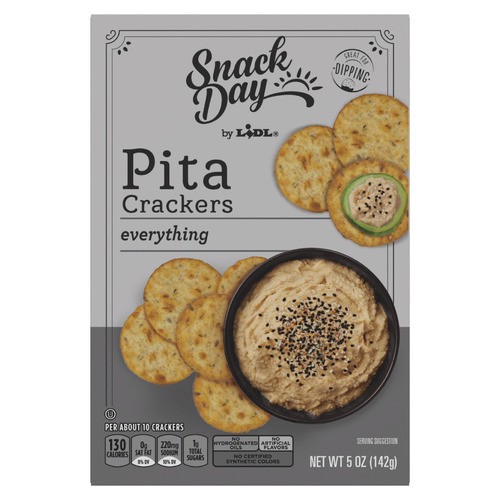 slide 1 of 1, Snack Day everything pita crackers, 5 oz