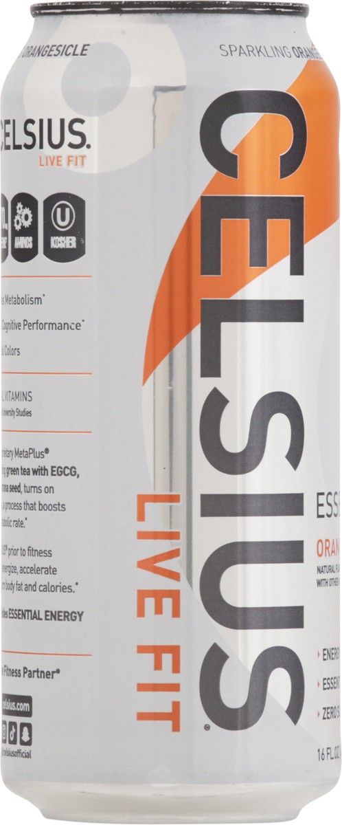 slide 5 of 14, CELSIUS ESSENTIALS, Sparkling Orangesicle, Performance Energy Drink 16 Fl Oz Single Can, 16 fl oz