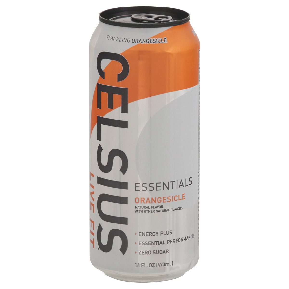 slide 10 of 14, CELSIUS ESSENTIALS, Sparkling Orangesicle, Performance Energy Drink 16 Fl Oz Single Can, 16 fl oz