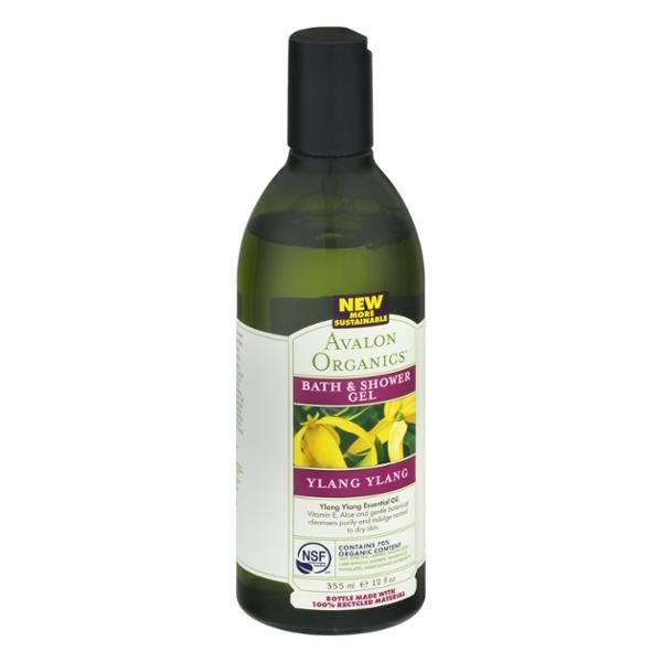 slide 1 of 1, Avalon Organics Bath And Shower Gel Ylang Ylang, 12 fl oz