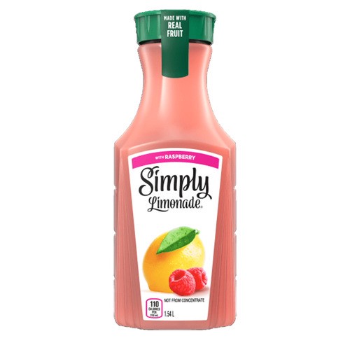 slide 1 of 1, Simply Lemonade® raspberry, 52 fl oz