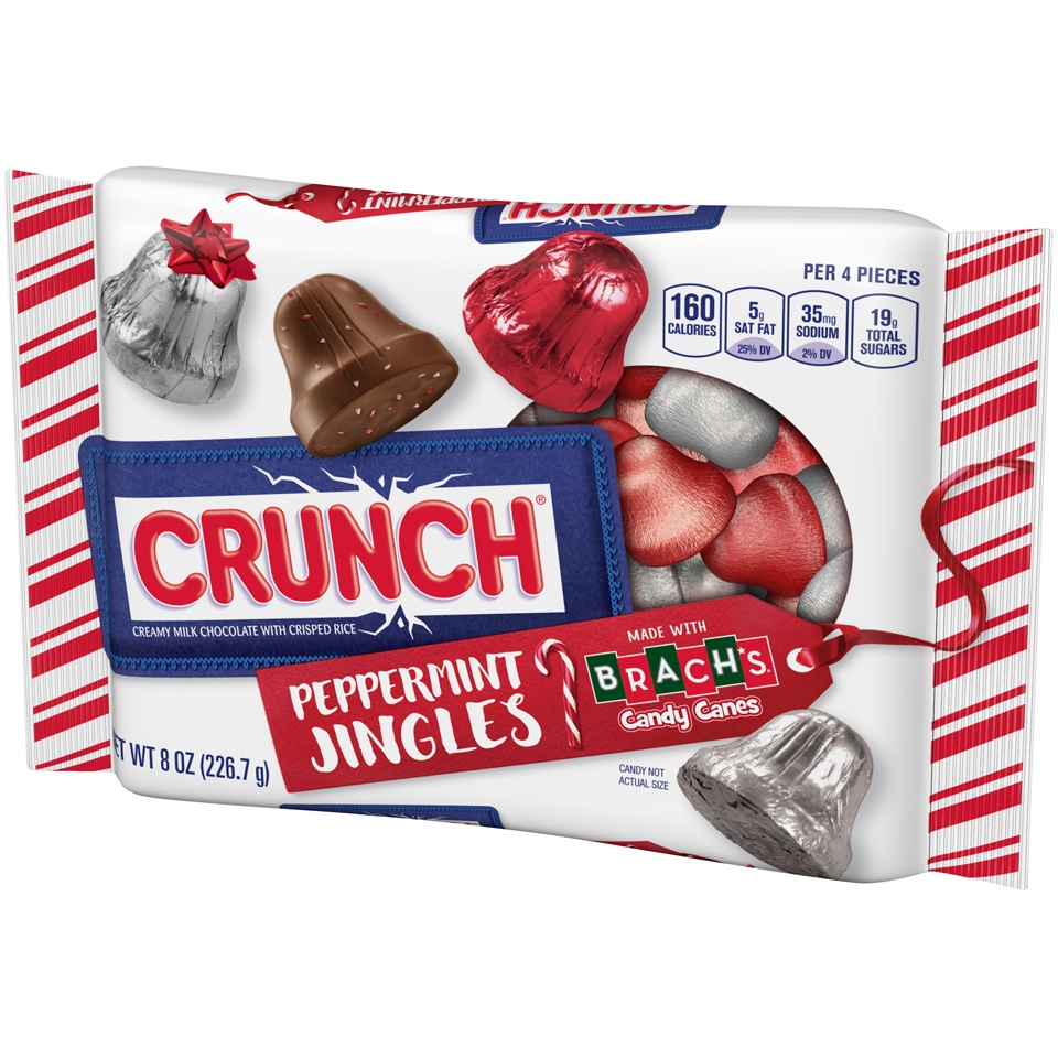 slide 3 of 8, Crunch Peppermint Jingles, 8 oz