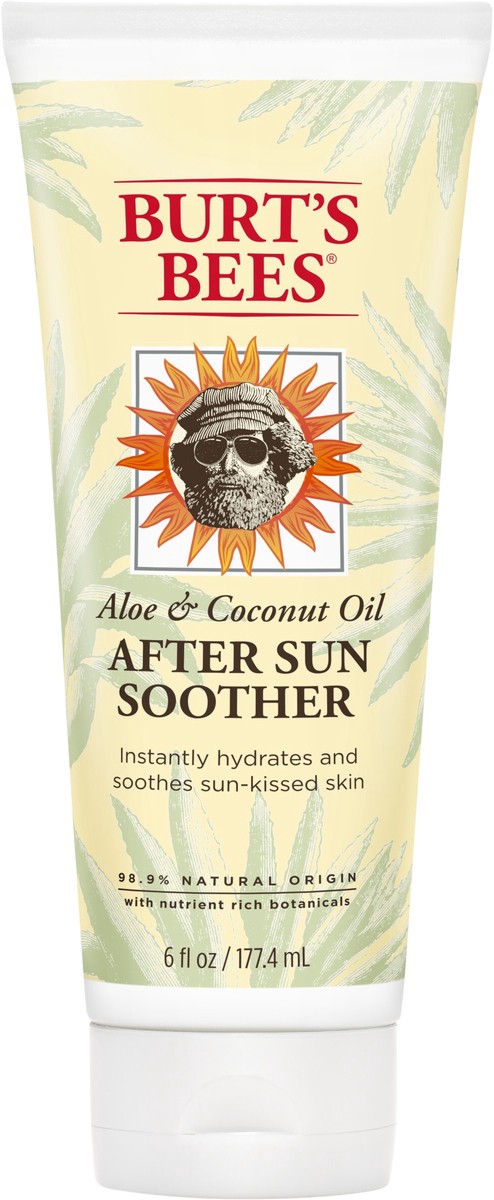 slide 3 of 3, Burt's Bees Aloe & Coconut Oil After Sun Soother 6 fl oz, 6 fl oz