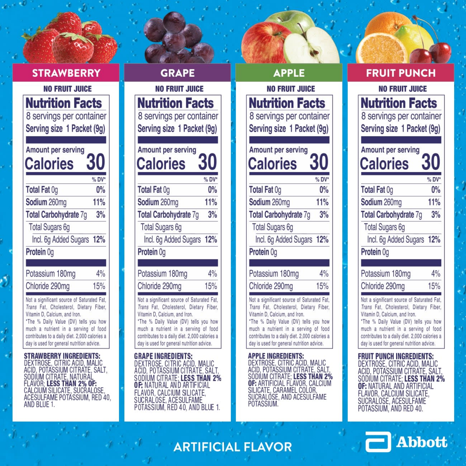 slide 3 of 7, Pedialyte Variety Pack Electrolyte Powder Variety Pack 8 - 0.3 oz Packet, 8 ct