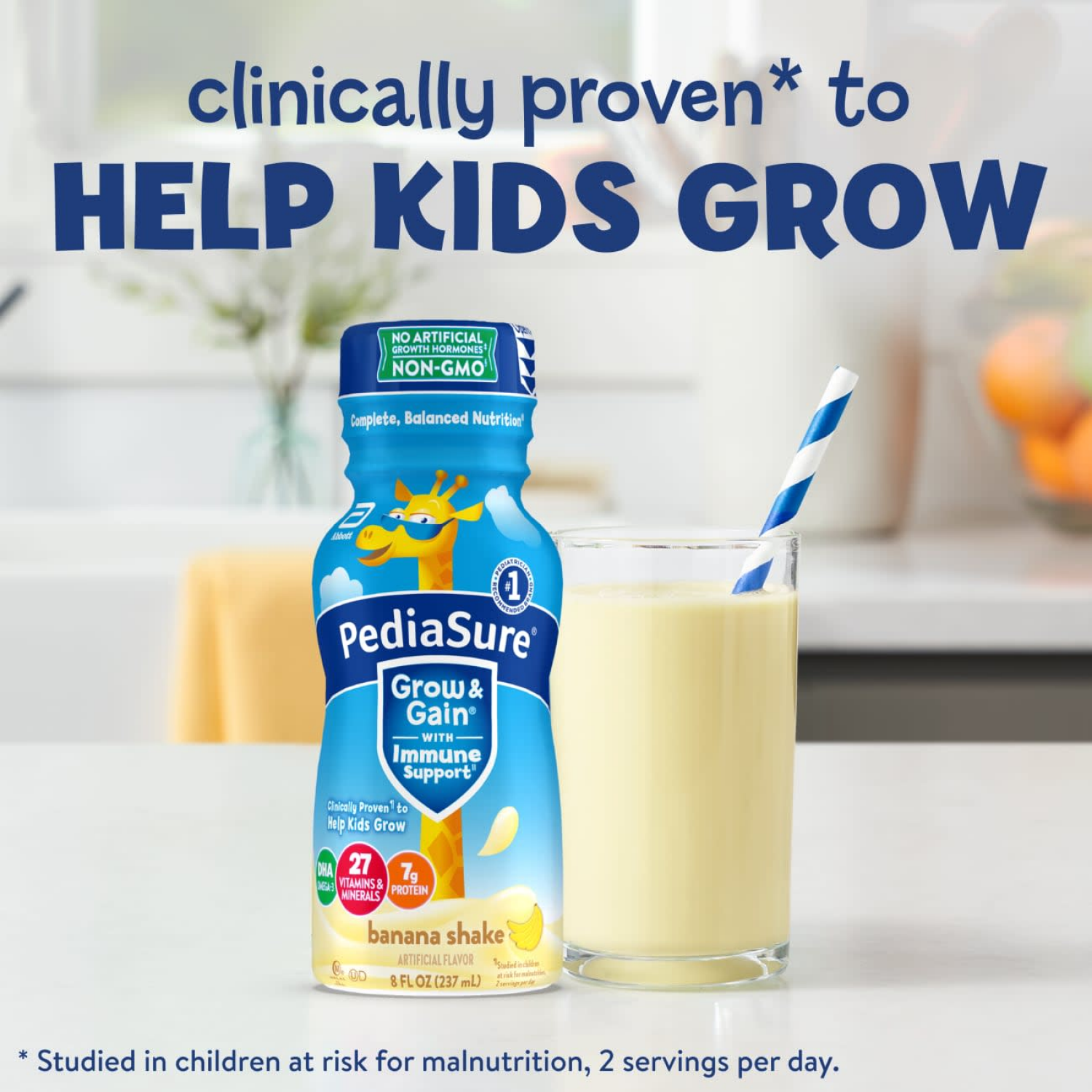 slide 4 of 8, PediaSure Grow & Gain Banana Shake- 6 ct, 6 ct