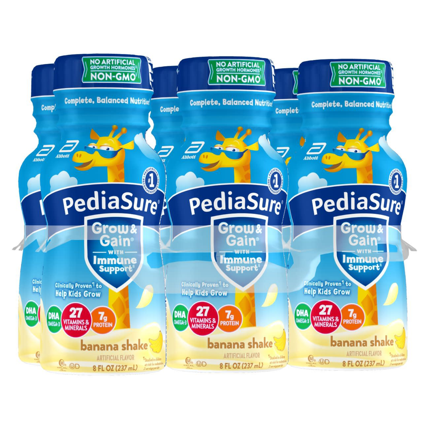 slide 6 of 8, PediaSure Grow & Gain Banana Shake- 6 ct, 6 ct