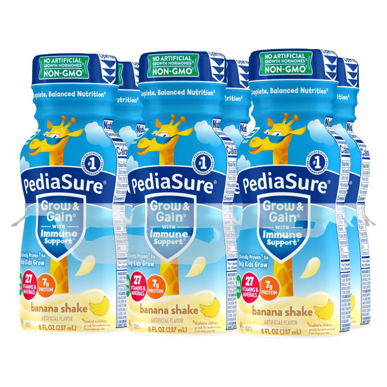 slide 7 of 8, PediaSure Grow & Gain Banana Shake- 6 ct, 6 ct