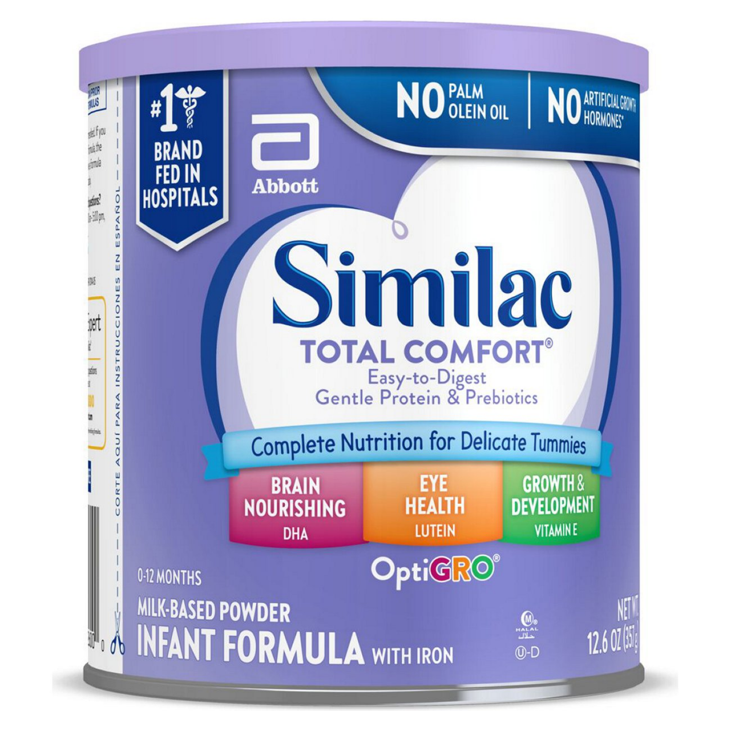 slide 6 of 8, Similac Total Comfort Infant Formula with Iron Powder 1-12.6 oz Can, 12.6 oz