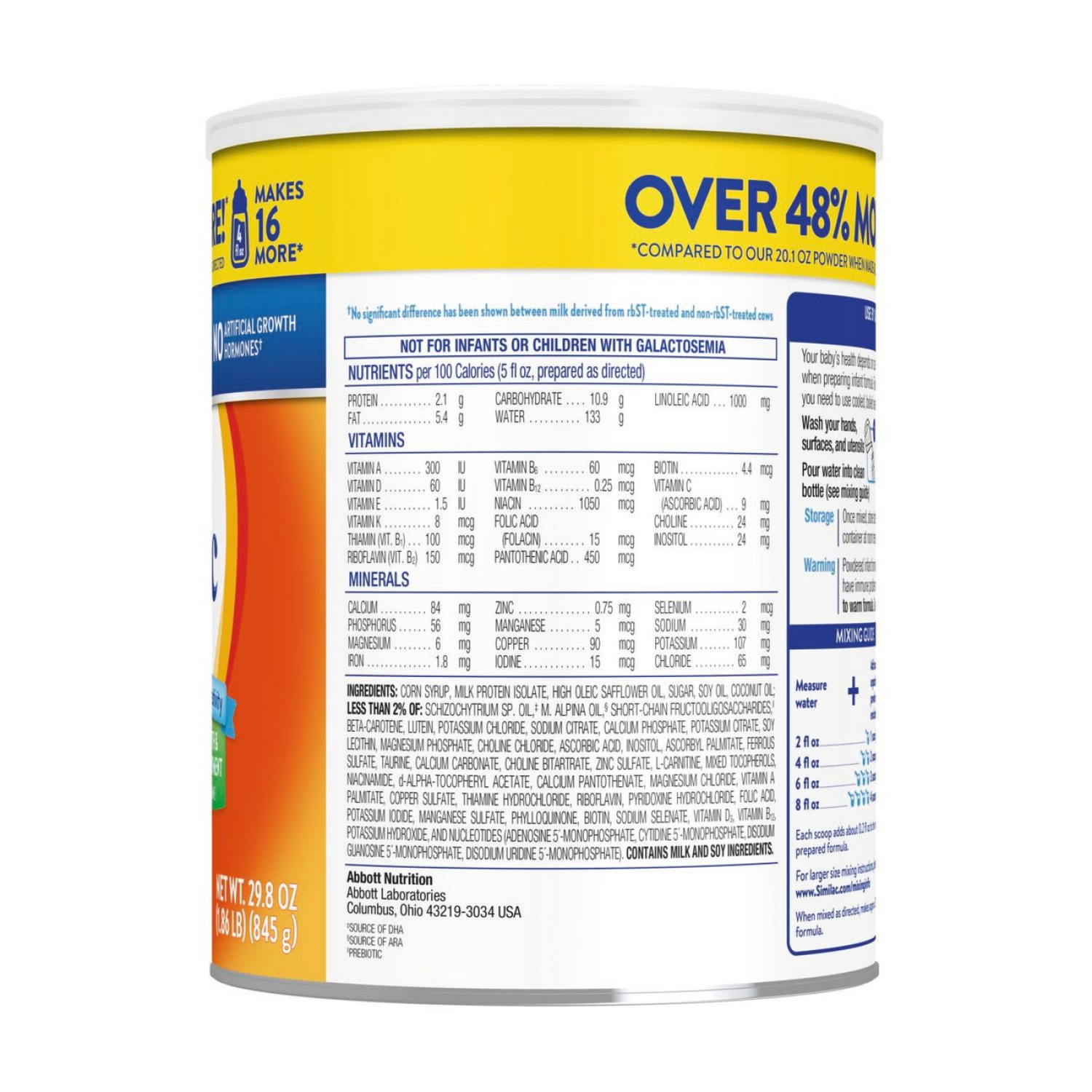 slide 2 of 8, Similac Sensitive For Fussiness and Gas Infant Formula with Iron Powder 1-29.8 oz Can, 29.8 oz
