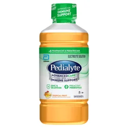 Pedialyte AdvancedCare Tropical Fruit Electrolyte Solution with Immune Support 33.8 fl oz