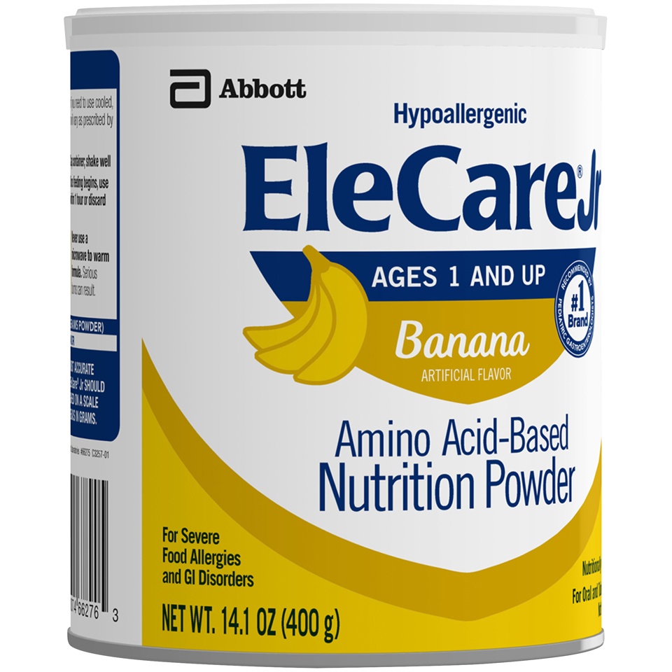slide 2 of 4, EleCare Jr Ages 1 And Up Banana Amino Acid-Based Nutrition Powder, 14.1 oz
