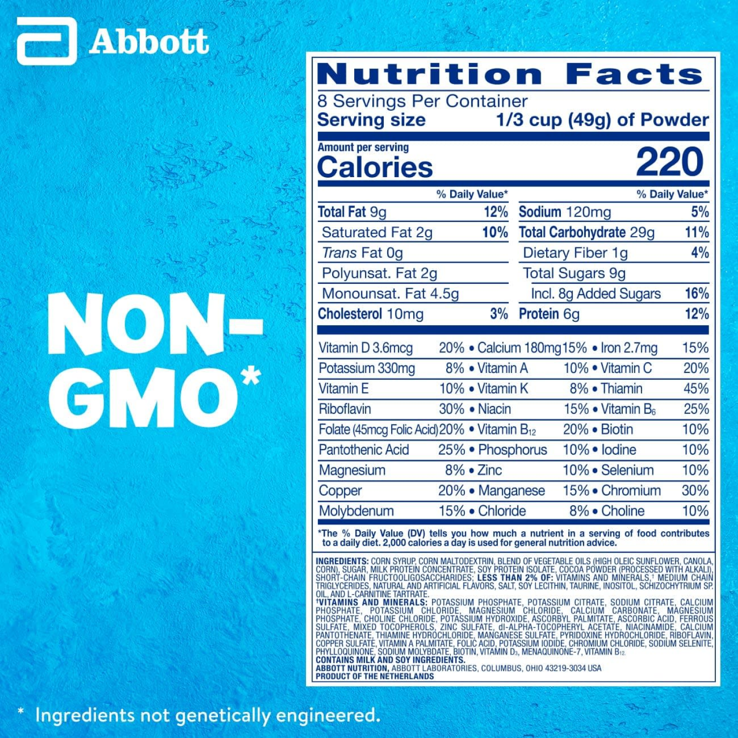 slide 2 of 8, PediaSure Grow & Grain Chocolate Shake Mix 14.1 oz, 14.1 oz